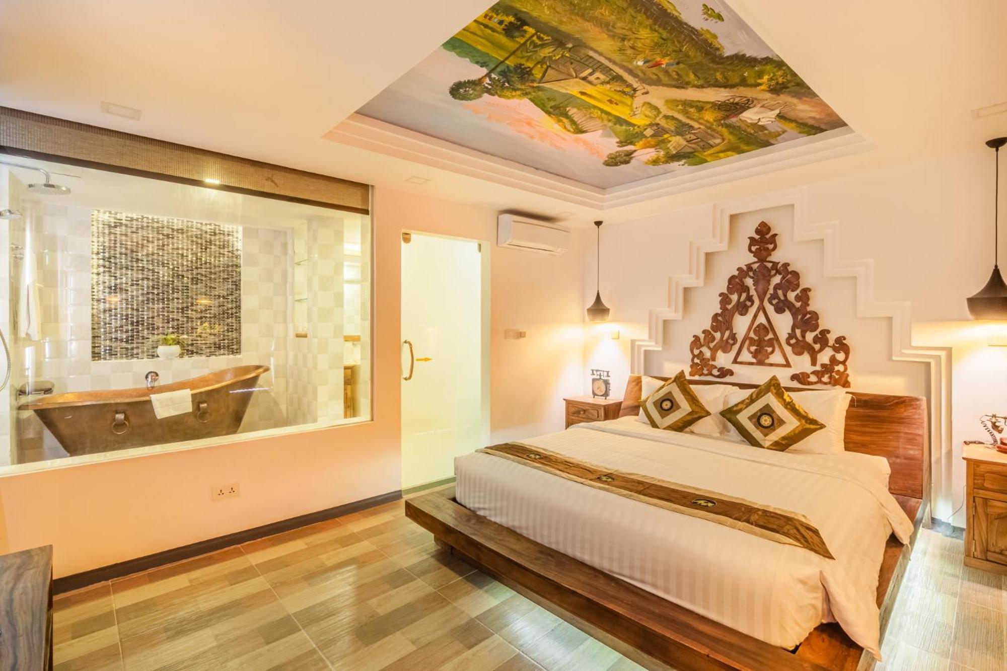 Bamboo Retreat Villa 시엠리아프 객실 사진
